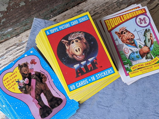 1987 ALF 1st Complete Collection TV Series 69 Cards + 18 Stickers by Topps !! Amazing Vintage Gifts & Collectibles !!