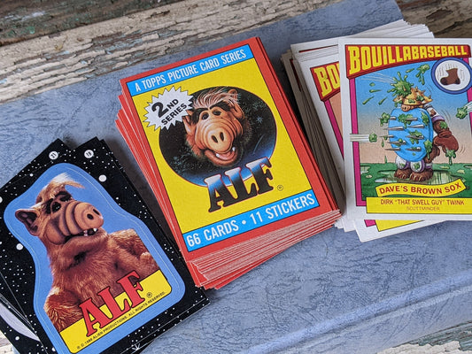 1988 ALF 2nd Complete Collection TV Series 66 Cards + 11 Stickers by Topps !! Amazing Vintage Gifts & Collectibles !!